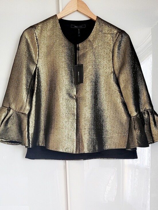 BCBGMaxAzria Tops - BCBG Metallic Jacket